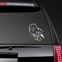 Decorative Star Corner Border Sticker on a Rear Car Window example