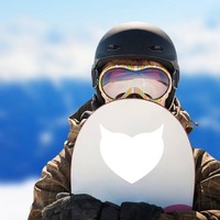 Devil Heart Sticker on a Snowboard example