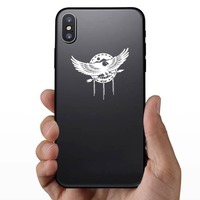 Eagle Flying With Arrow Sticker on a Phone example