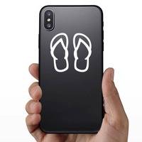 Flip Flops Sticker on a Phone example