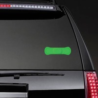 Green Band Aid Bandage Sticker on a Rear Car Window example