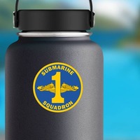 Navy Commander Submarine Squadron 1 Sticker on a Water Bottle example