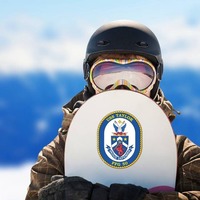 Navy Frigate Ship Ffg 50 Uss Taylor Sticker on a Snowboard example