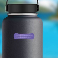 Purple Band Aid Bandage Sticker on a Water Bottle example