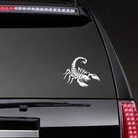 Scorpion Attack Sticker on a Rear Car Window example