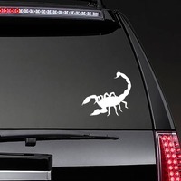 Simple Scorpion Sticker on a Rear Car Window example