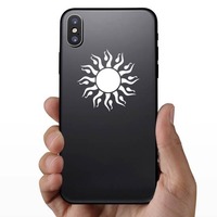 Sun With Drops Sticker on a Phone example