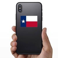 Texas Tx State Flag Sticker on a Phone example