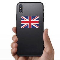 The United Kingdom Flag Sticker on a Phone example