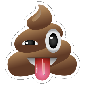 Silly Poop Emoji Sticker