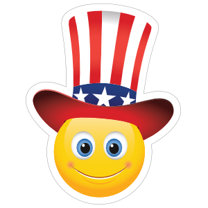 Cute Patriot Emoji Sticker
