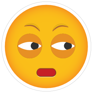 Phone Emoji Sticker Distrust