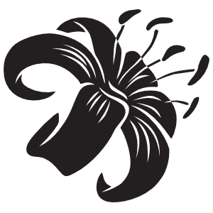 Lily Flower Car Stickers &amp; Decals