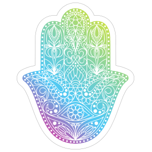 Colorful Hamsa Boho Sticker