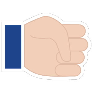 Hands Fist LH Emoji Sticker