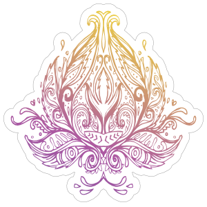Lotus Flower Boho Sticker