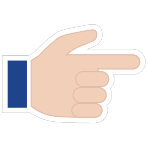 Hands Pointing with Thumb Up Emoji Sticker