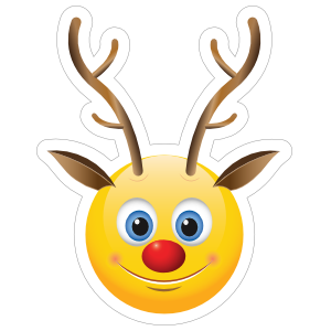 Cute Reindeer Emoji Sticker