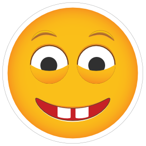 Phone Emoji Sticker Creepy Stare