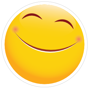 Cute Overjoyed Emoji Sticker