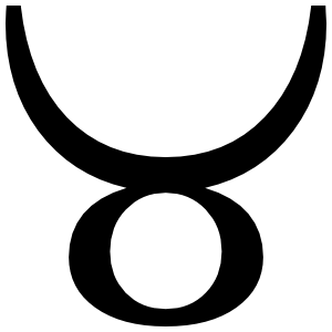 Astrology - Taurus Zodiac Symbol Sticker