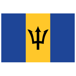 Barbados Flag Magnet