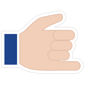 Hands Hang 10 Emoji Sticker