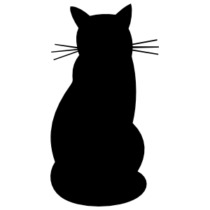 Stick Figure Decals of a Cat Family