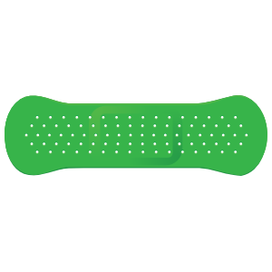 Green Band Aid Bandage Magnet