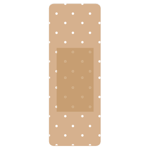 Rectangle Classic Bandage Magnet