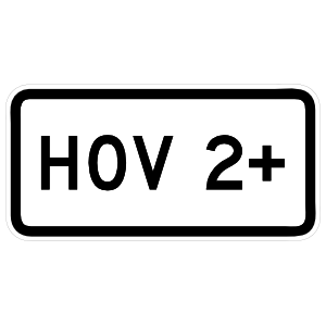 High Occupancy Vehicle Sticker