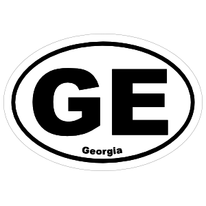 Georgia Ge Oval Sticker