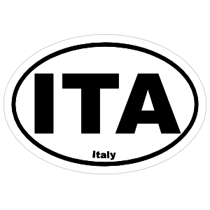 thumbnail image 2 of Chrome Italy Flag Map Car Emblem Badge – With Valve Stem Cap, Universal Fit 2 of 4