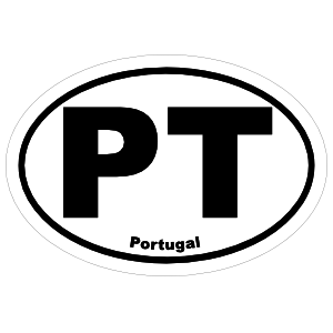 Portugal Pt Oval Magnet