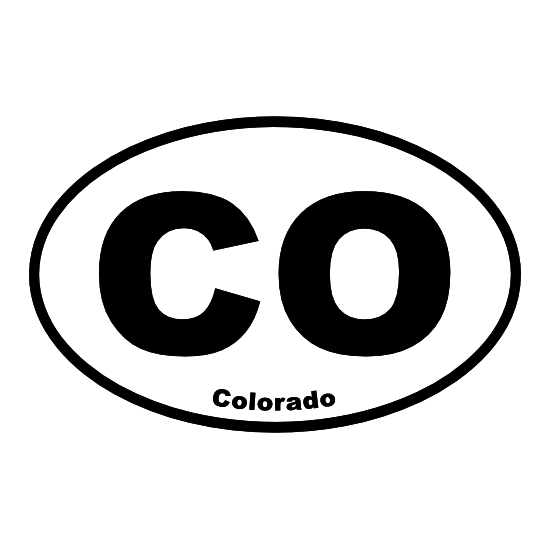 Colorado Co Oval Magnet