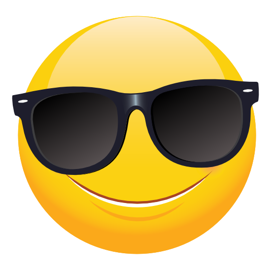 Cute Sunglasses Emoji Sticker