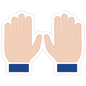 Hands Praise Emoji Sticker