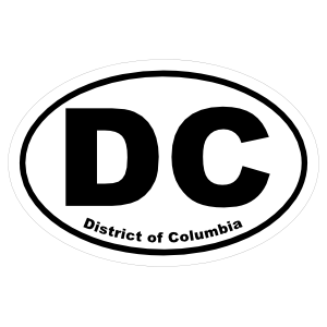 District Of Columbia Washington, Dc Oval Sticker