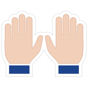 Hands Praise Emoji Sticker