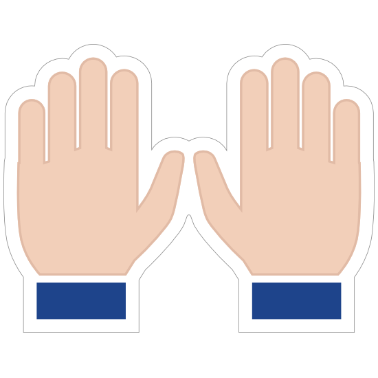 Hands Praise Emoji Sticker