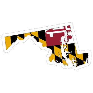 Maryland Flag State Sticker