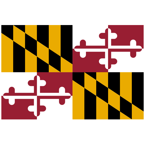 Maryland Md State Flag Sticker