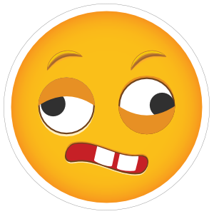 Phone Emoji Sticker Dizzy