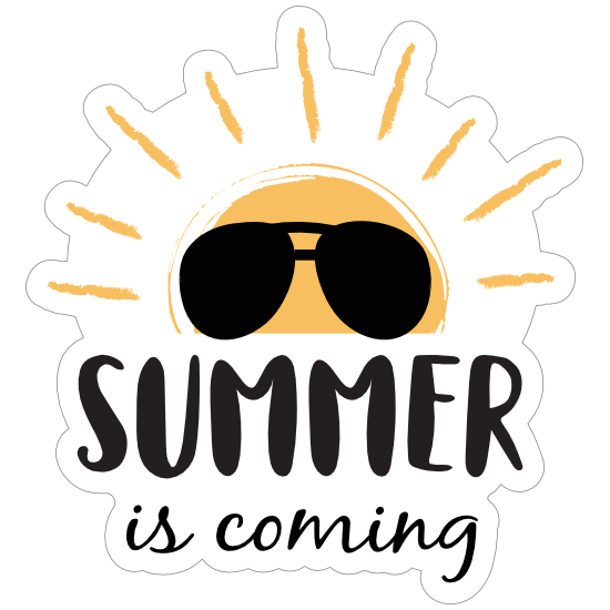 Summer is Coming Sun Sticker