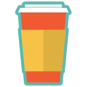 To Go Coffee Cup Sticker