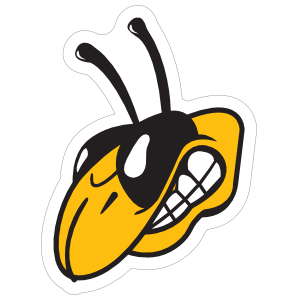 Yellow Jackets Head Mascot Sticker