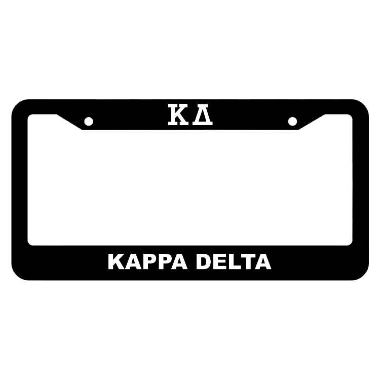 Kappa Delta License Plate Frame