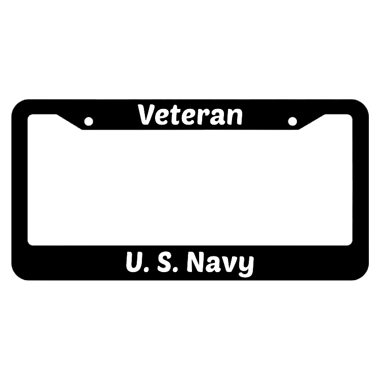 Veteran United States Navy License Plate Frame