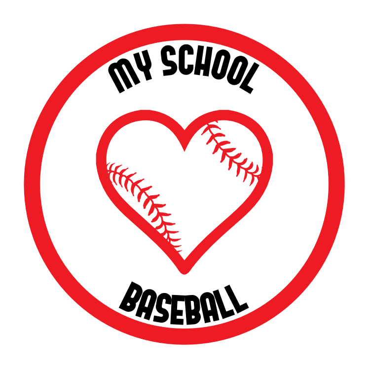 Custom Love Baseball Circle Magnet