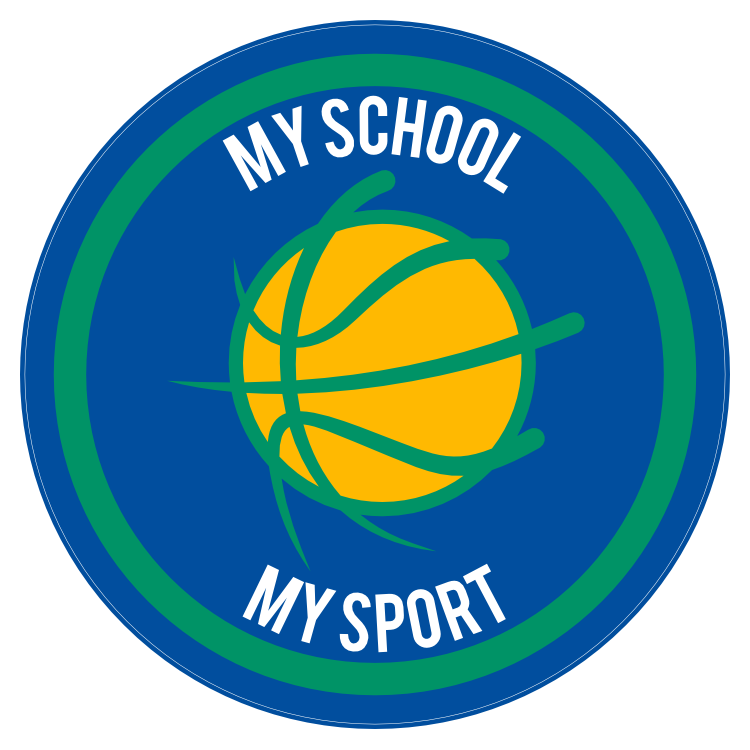 Custom Stylized Basketball Circle Sticker